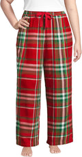 Lands' End Women's Print Flannel Pajama Pants - Cozy Wide Leg Comfort