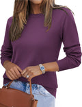 Zeagoo Womens 2025 Fall Sweaters Long Sleeve Crew Neck - Soft