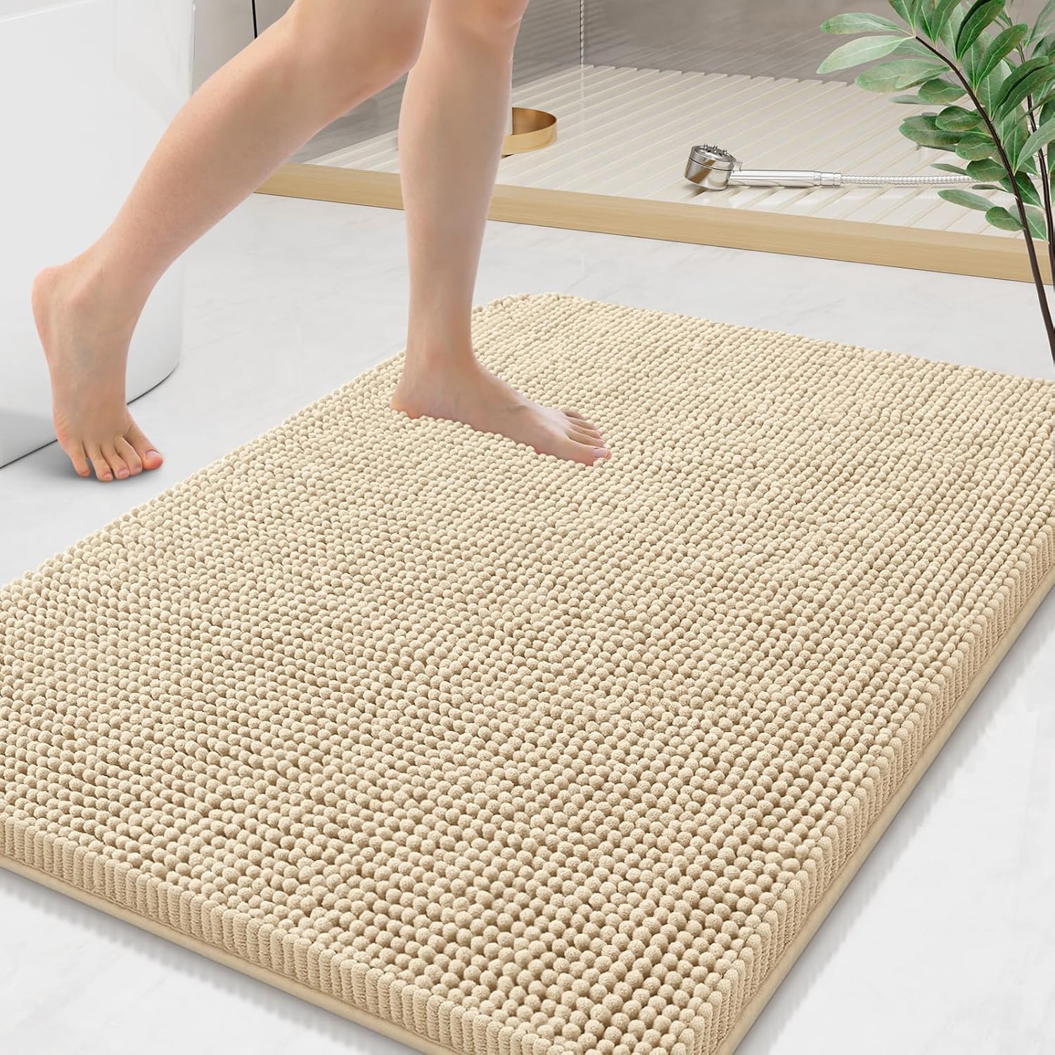 Arotive Bathroom Rugs 36x24 Extra Soft Chenille Bath Mats