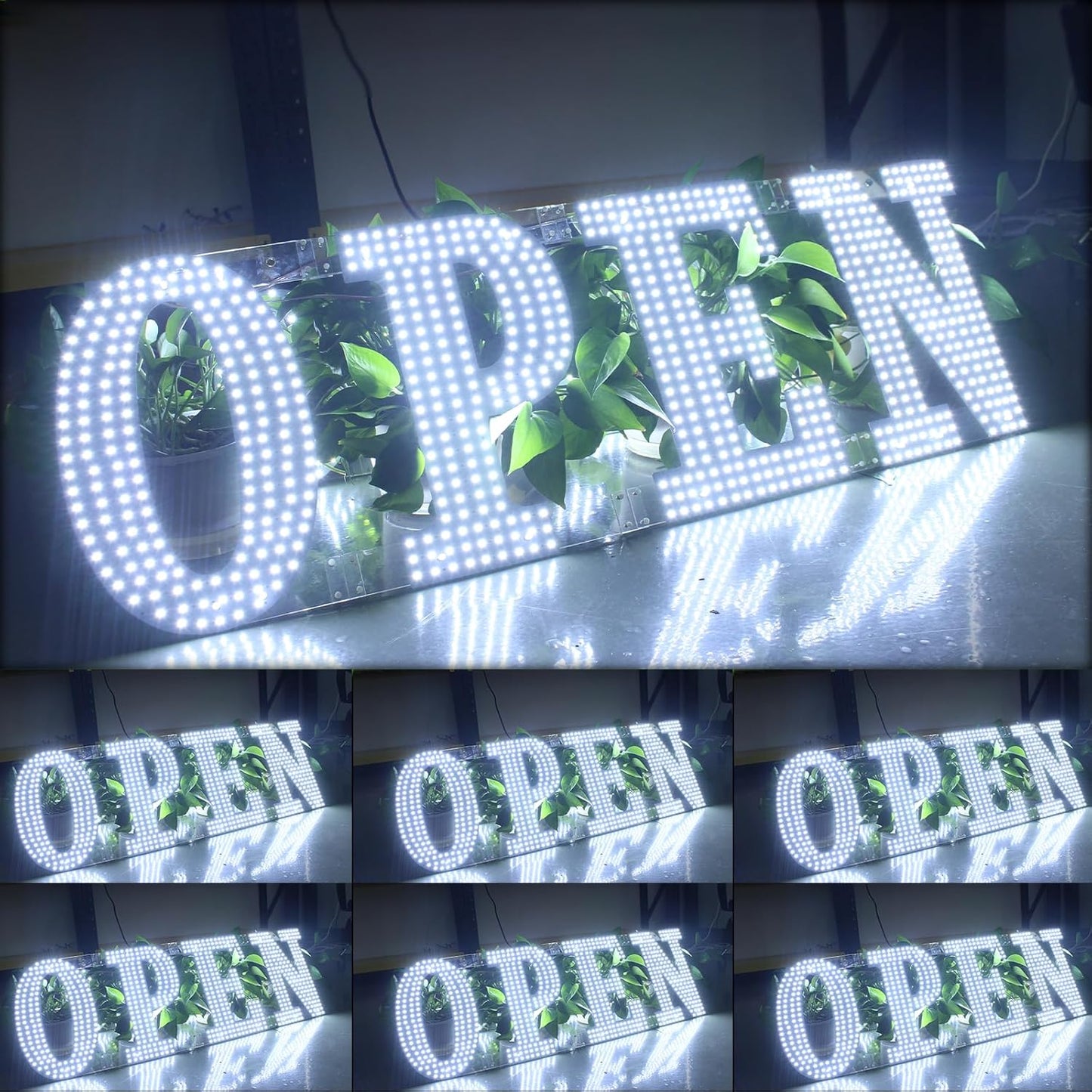 30x10 Large LED Open Sign for Business with Unique Design