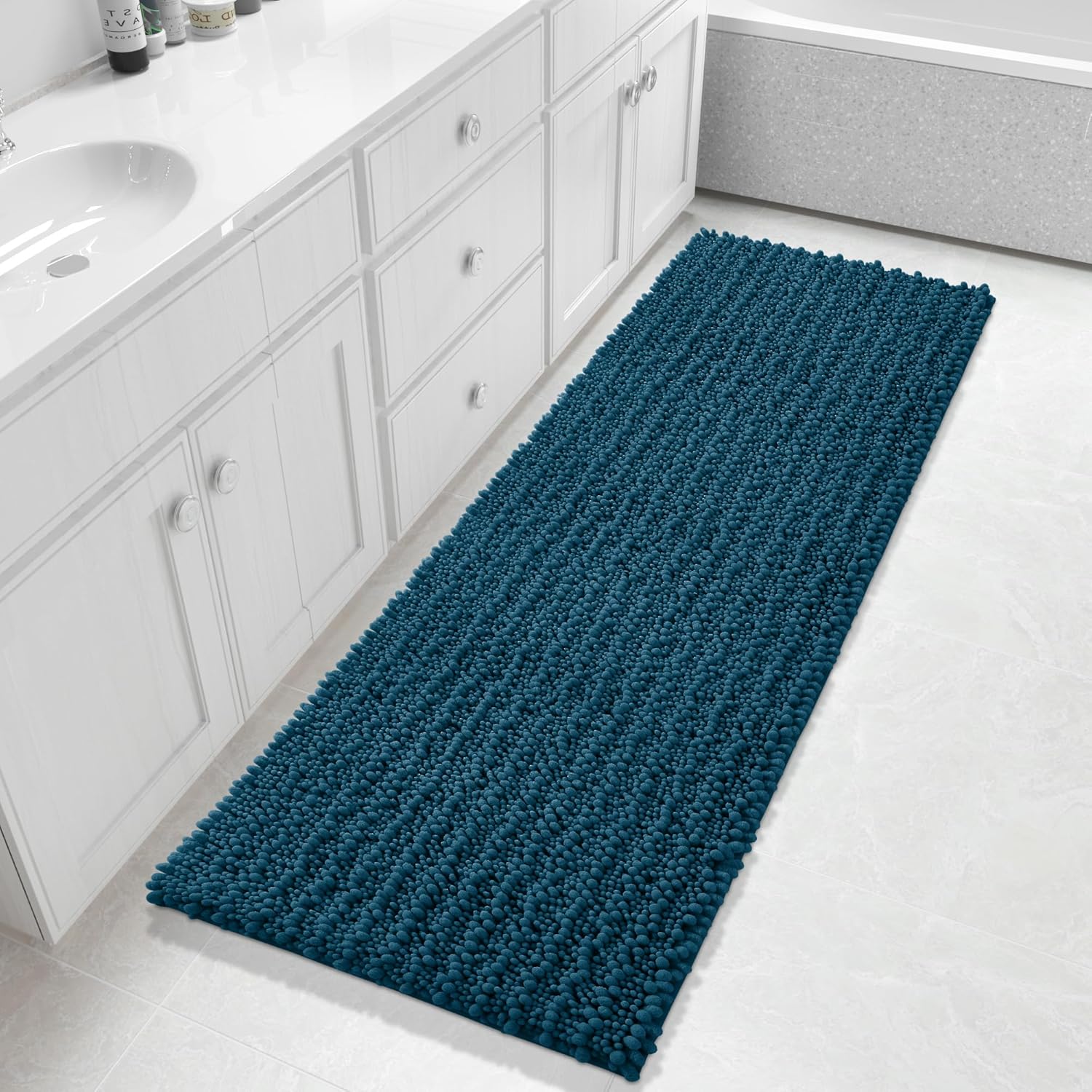 Yimobra Bathroom Runner Rug 60x24 Inch - Soft Chenille Mat