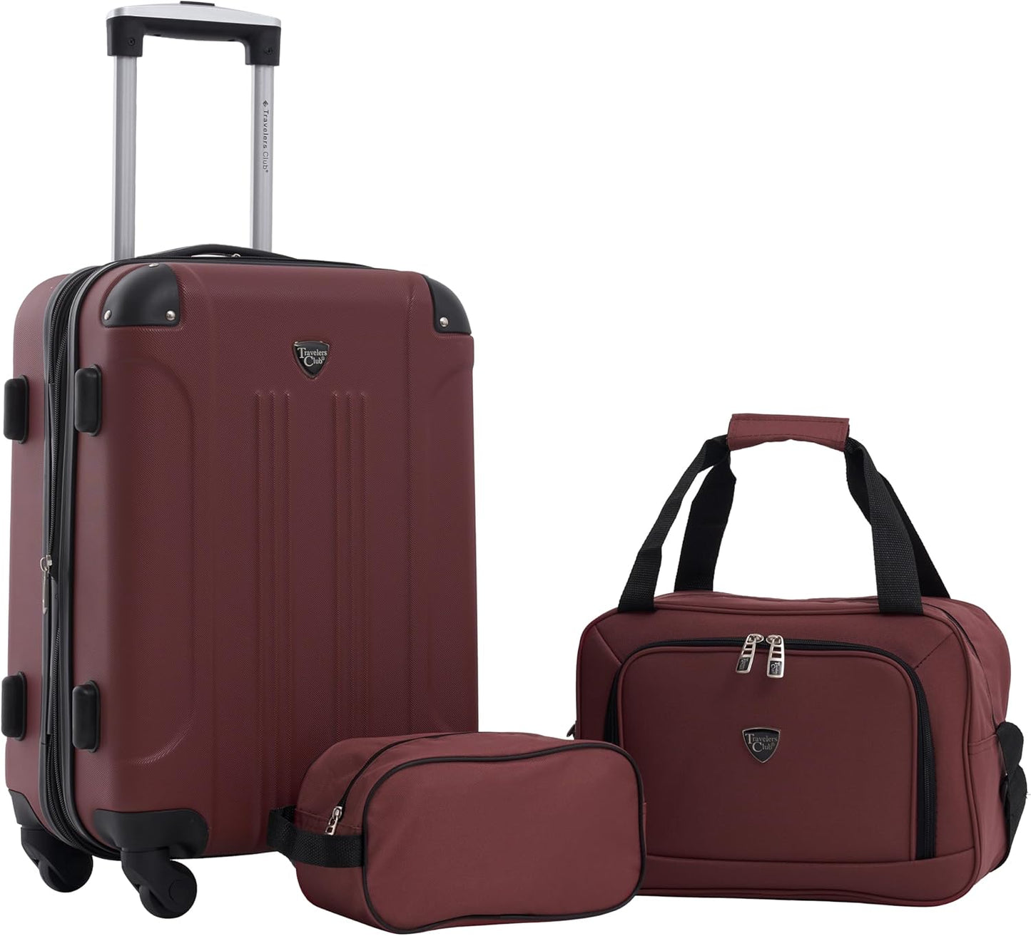 Travelers Club Chicago Hardside Expandable Spinner Luggage Set