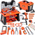 REXBETI Kids Tool Set with Electronic Toy Drill for Fun Play
