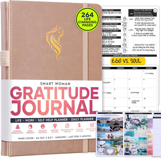 Gratitude Journal for Women & Men - 5 Minute Self Care Journal