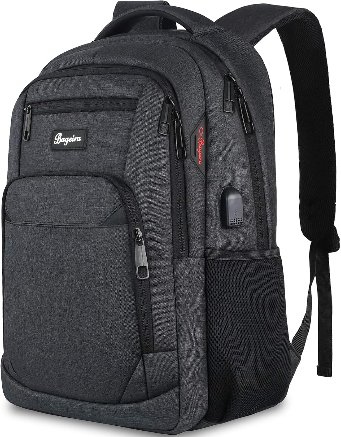 Black Backpack for School - Multi-Compartment Design for All