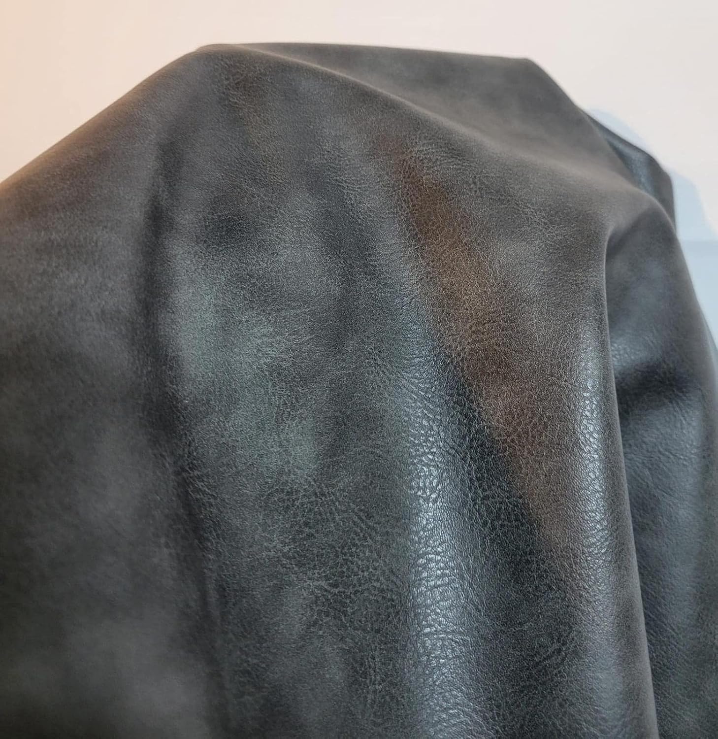 Soft Faux Vegan PU Leather for Upholstery and DIY Projects