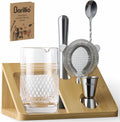 Barillio 20 Oz Crystal Cocktail Mixing Glass Set with Tools