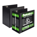 Samsill Durable 6 in 3 Ring Binder, Locking D Ring - Heavy Duty