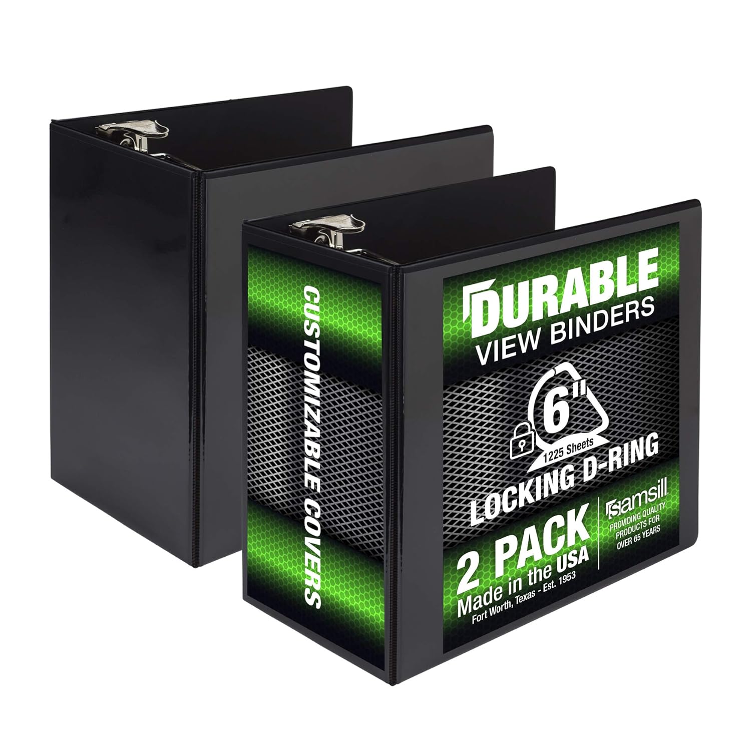 Durable 6 Inch 3 Ring Binder for School, Work, and Home
