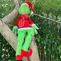 Christmas Decorations Plush Toy 30 in Green Monster - Festive Tree