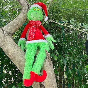30 Plush Toy Christmas Decoration Green Monster for Festive Cheer