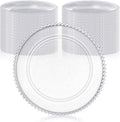50 Pack Clear Charger Plates - Elegant Acrylic Dinner Chargers
