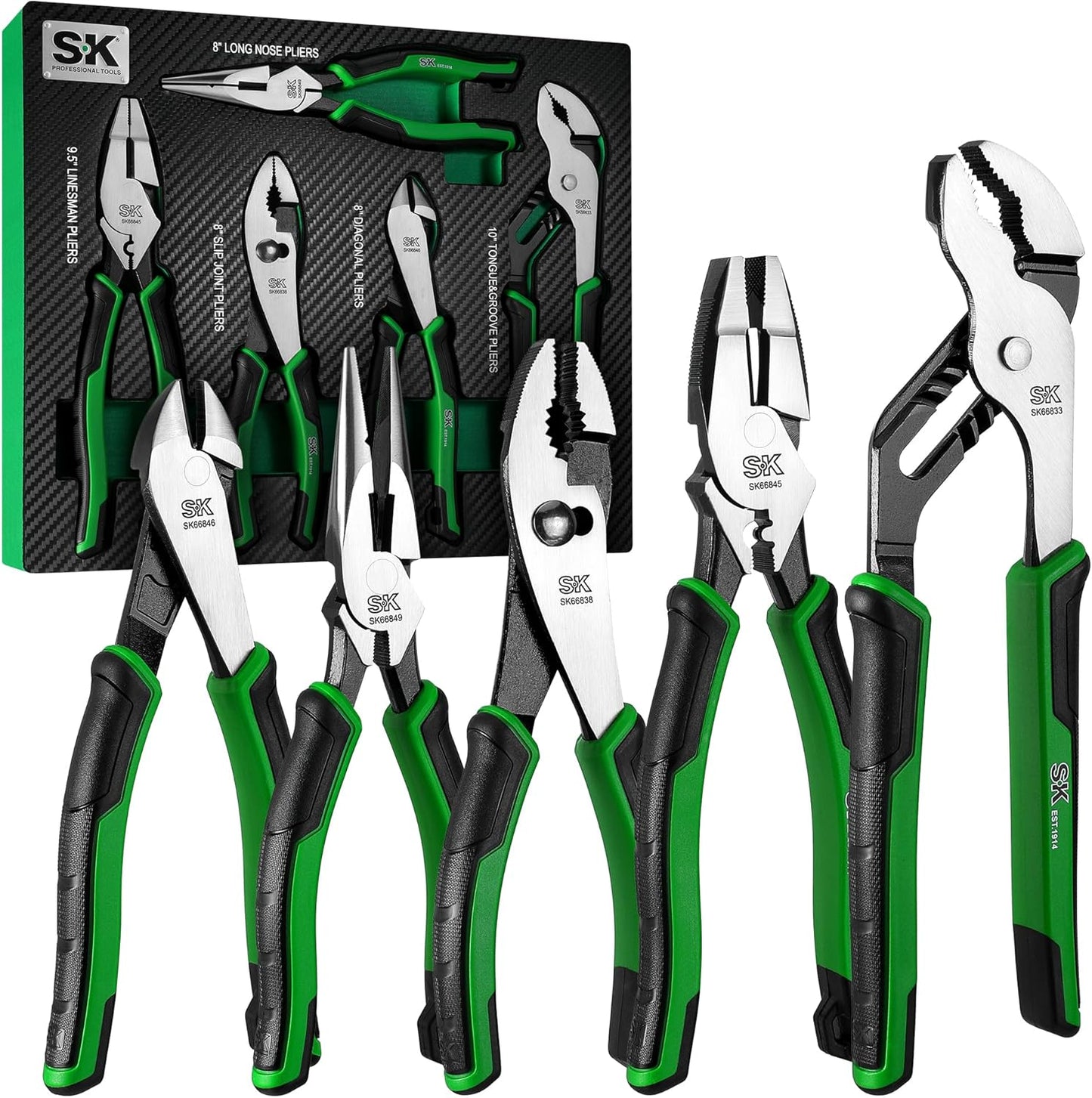 Premium SK 5-Piece Pliers Set for Versatile Tool Needs