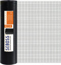 SEBOSS Black Hardware Cloth 1/2 in 60 x 100 ft - Durable Wire Mesh