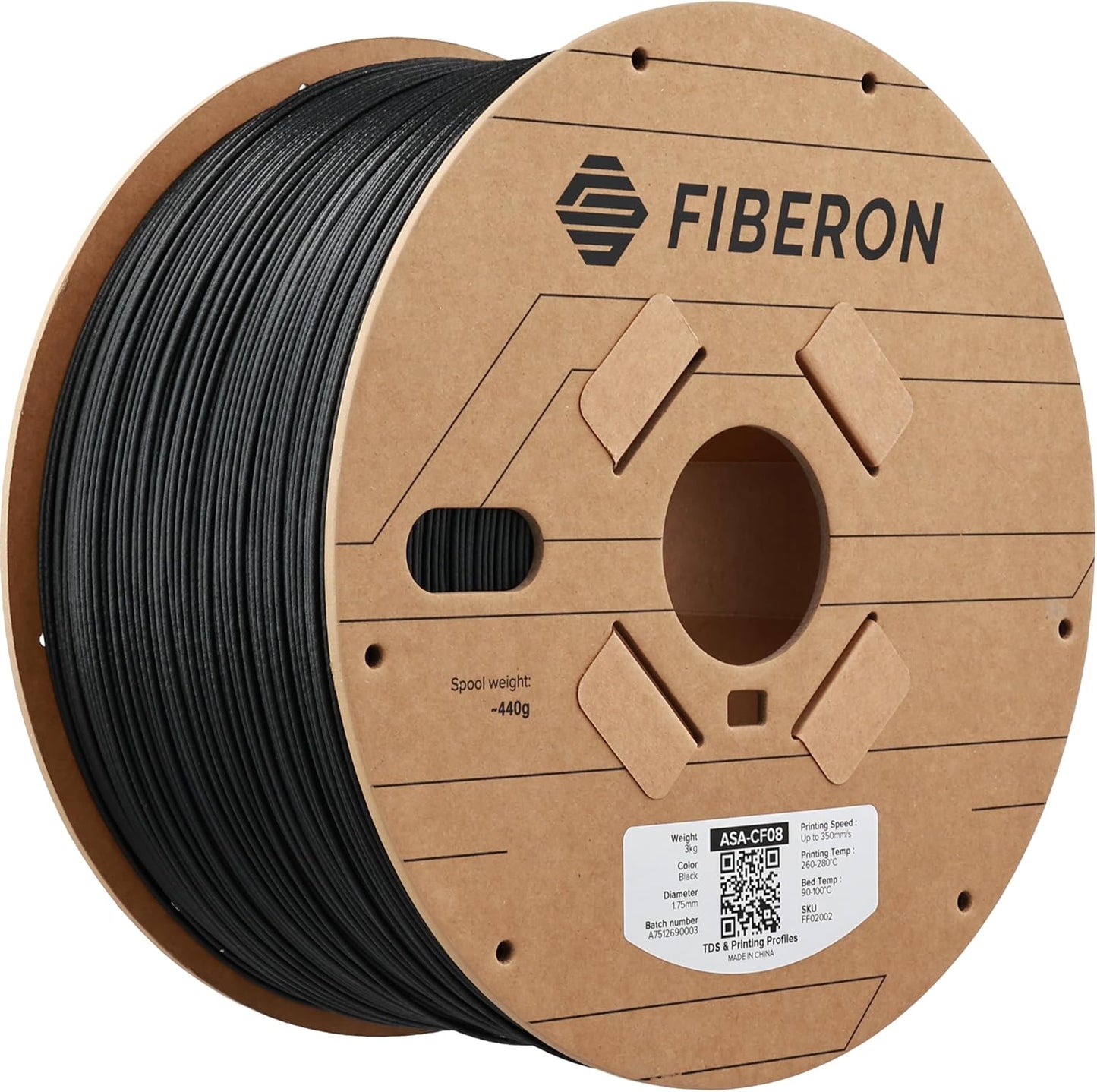 Polymaker ASA-CF08 Black Carbon Fiber Filament for 3D Printing