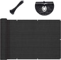 Fence Privacy Screen 2ft 6in x 28ft Black Windscreen - Custom Fit