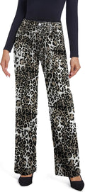 Women's Straight Leg High Waisted Black Jeans - Pull On Comfort