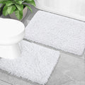 Yimobra Bathroom Rugs Set 2 Piece - Plush Non-Slip Bath Mats