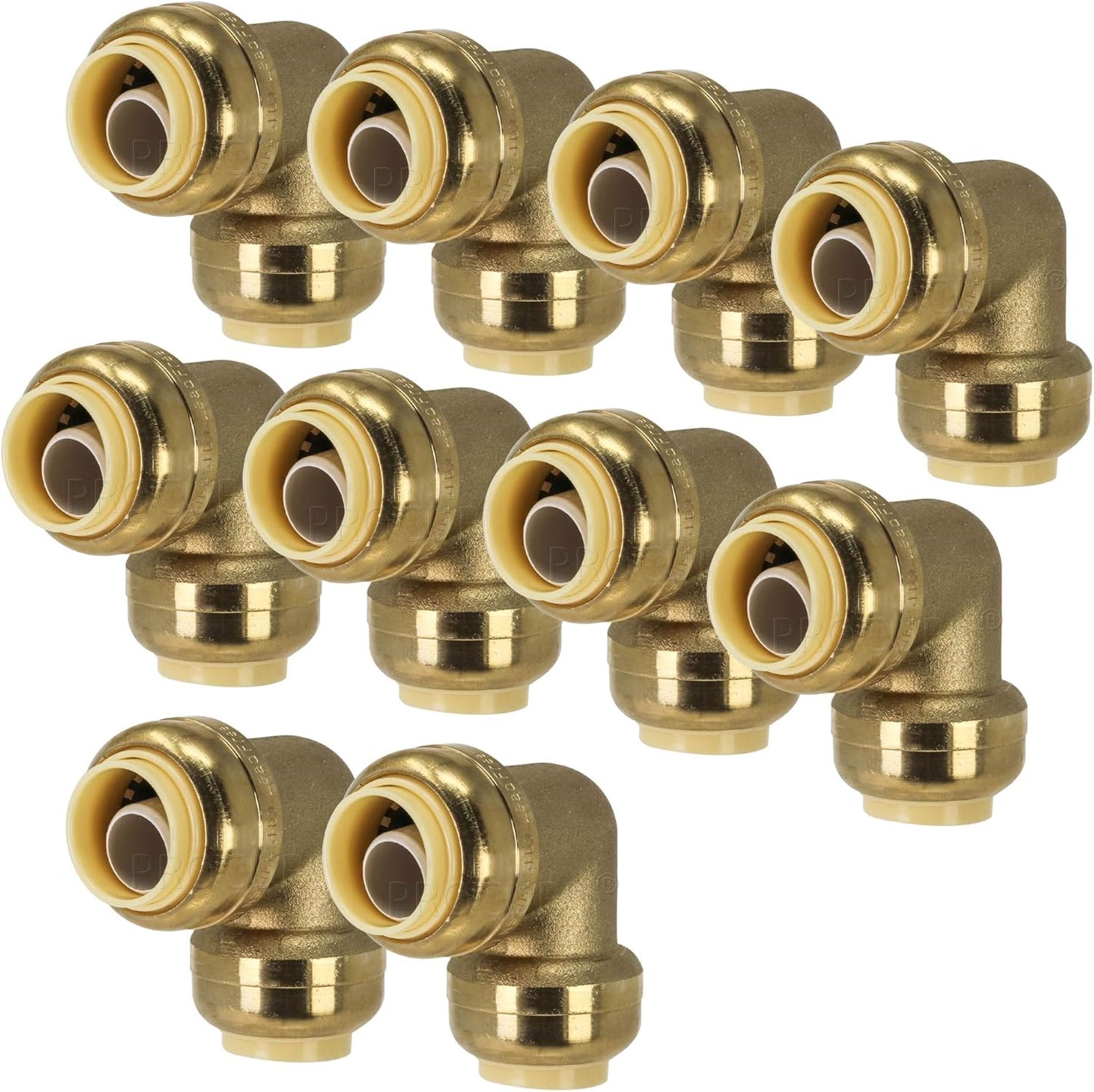PROCURU 1/2-Inch Pushfit 90-Degree Elbow Fitting for Plumbing