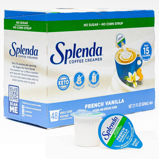 48 Count SPLENDA French Vanilla Coffee Creamer Cups