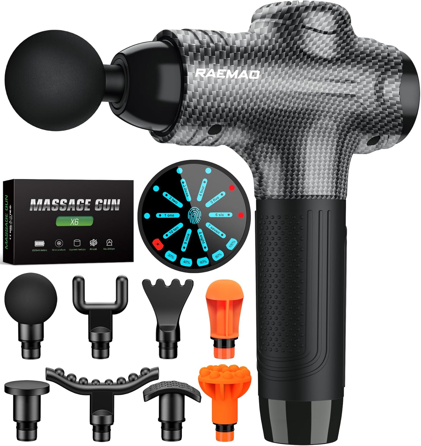 RAEMAO Electric Deep Tissue Massager - 10 Speeds