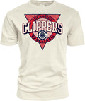 LA Clippers Ivory Ringspun Cotton T-Shirt - Classic Fan Tee
