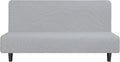 Easy-Going Stretch Futon Slipcover Large Silver Gray - Soft Jacquard