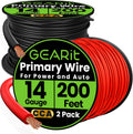 14 Gauge Wire 400ft (200ft Black + 200ft Red) - Economical CCA