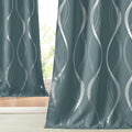 NICETOWN Blackout Curtains Panels Greyish Blue 52in x 84in - Elegant