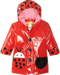 Kid's Ladybug Rain Coat - Fun Waterproof All-Weather Jacket