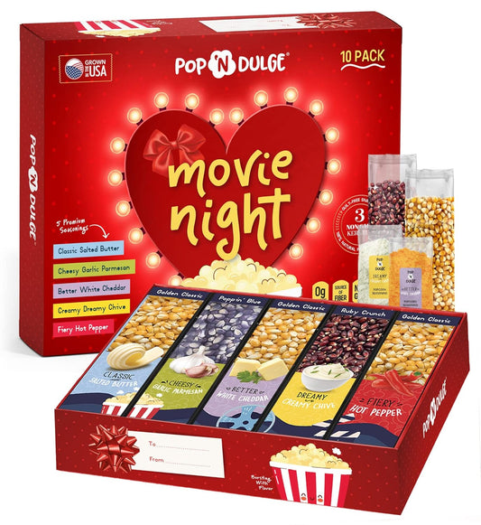 Pop n' Dulge: Gourmet Movie Night Gift Set for Mom
