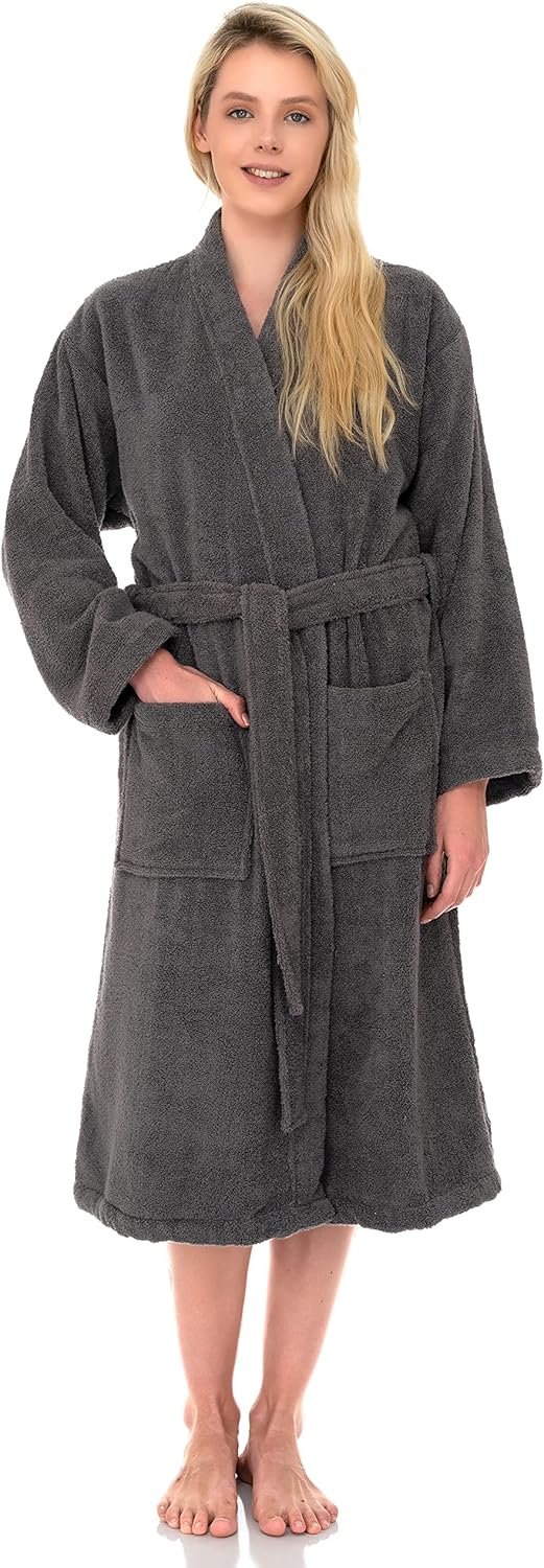 Luxurious Cotton Bathrobe for Women - Soft Terry Cloth Robes