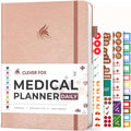 Daily Medical Planner Rose Gold - 3 Month Health Diary 7x10.5