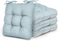 Memory Foam Chair Cushions Set of 4 - Supportive 15.5in x 15.5in Seat