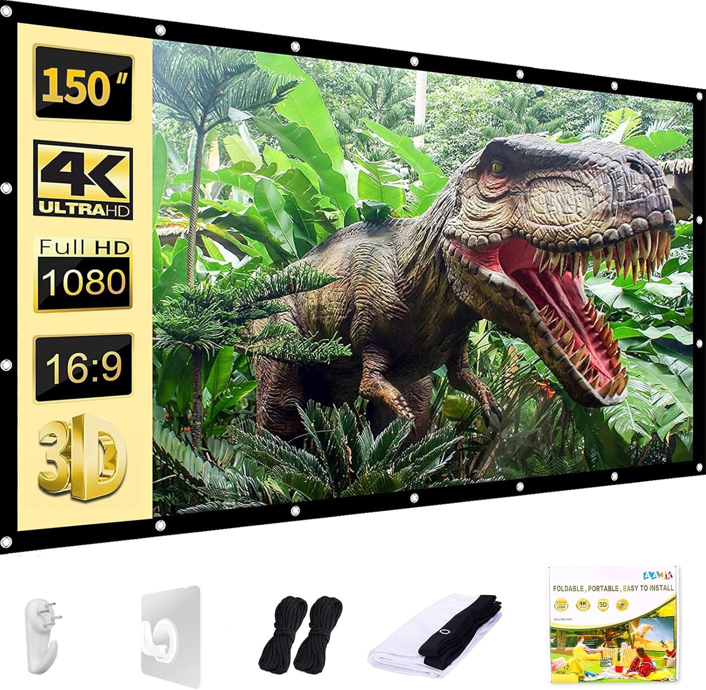 150 Washable Outdoor Projection Screen