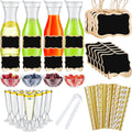 Mimosa Bar Supplies 82 Pc Carafe and Champagne Flutes Set - Party