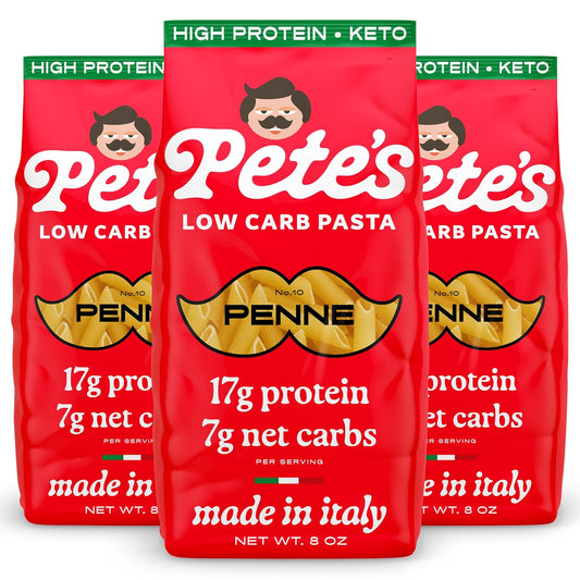 High Protein Low Carb Pasta Penne with 17g Protein and 7g Carbs