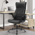 Ergonomic Office Chair with Lumbar Support and Flip-Up Arms - Comfort