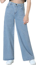 EXARUS Girls Baggy Jeans for Trendy Casual Wear