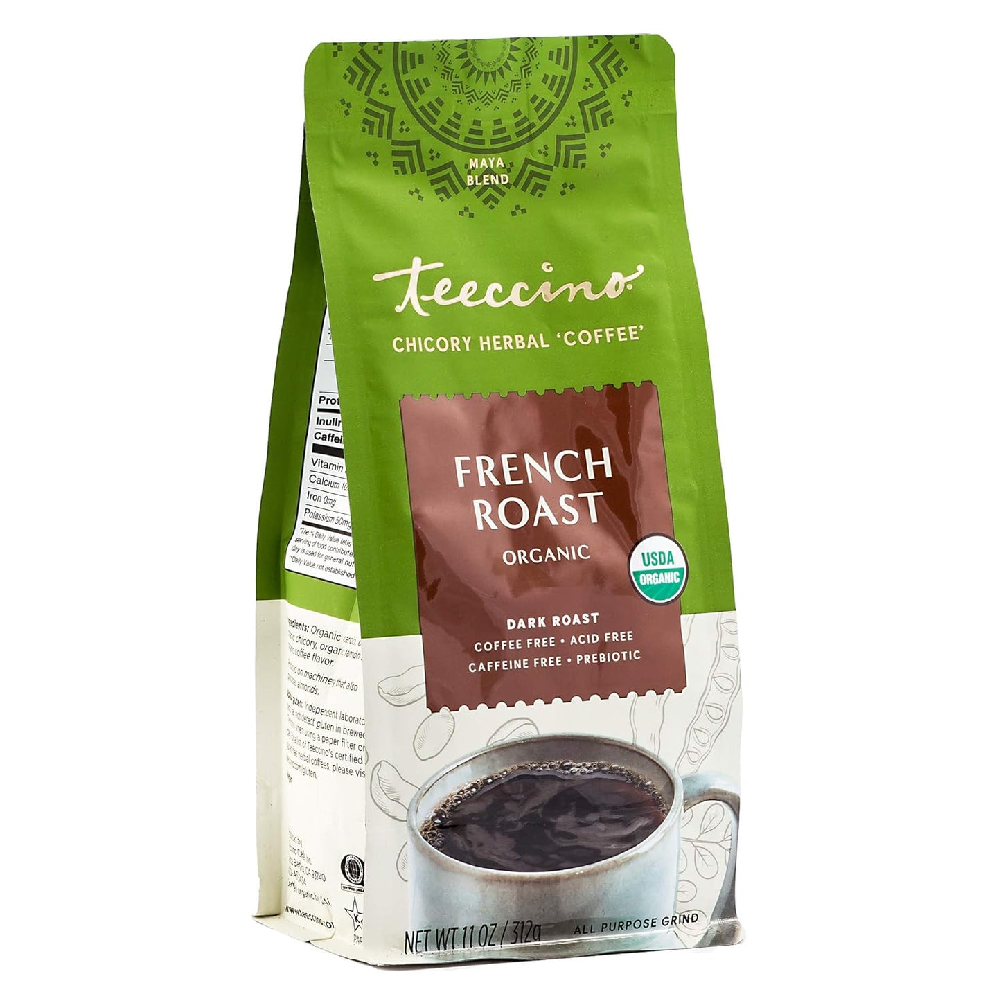 Prebiotic French Roast Chicory Coffee - Caffeine-Free Bliss