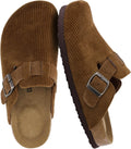 CUSHIONAIRE Hana Womens Clogs - Comfortable Vegan Suede Clogs Stylish