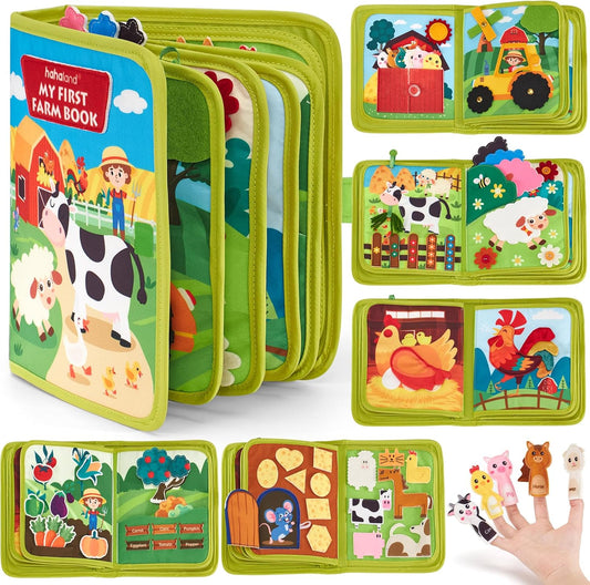 Hahaland Montessori Busy Book: Educational Fun for Toddlers