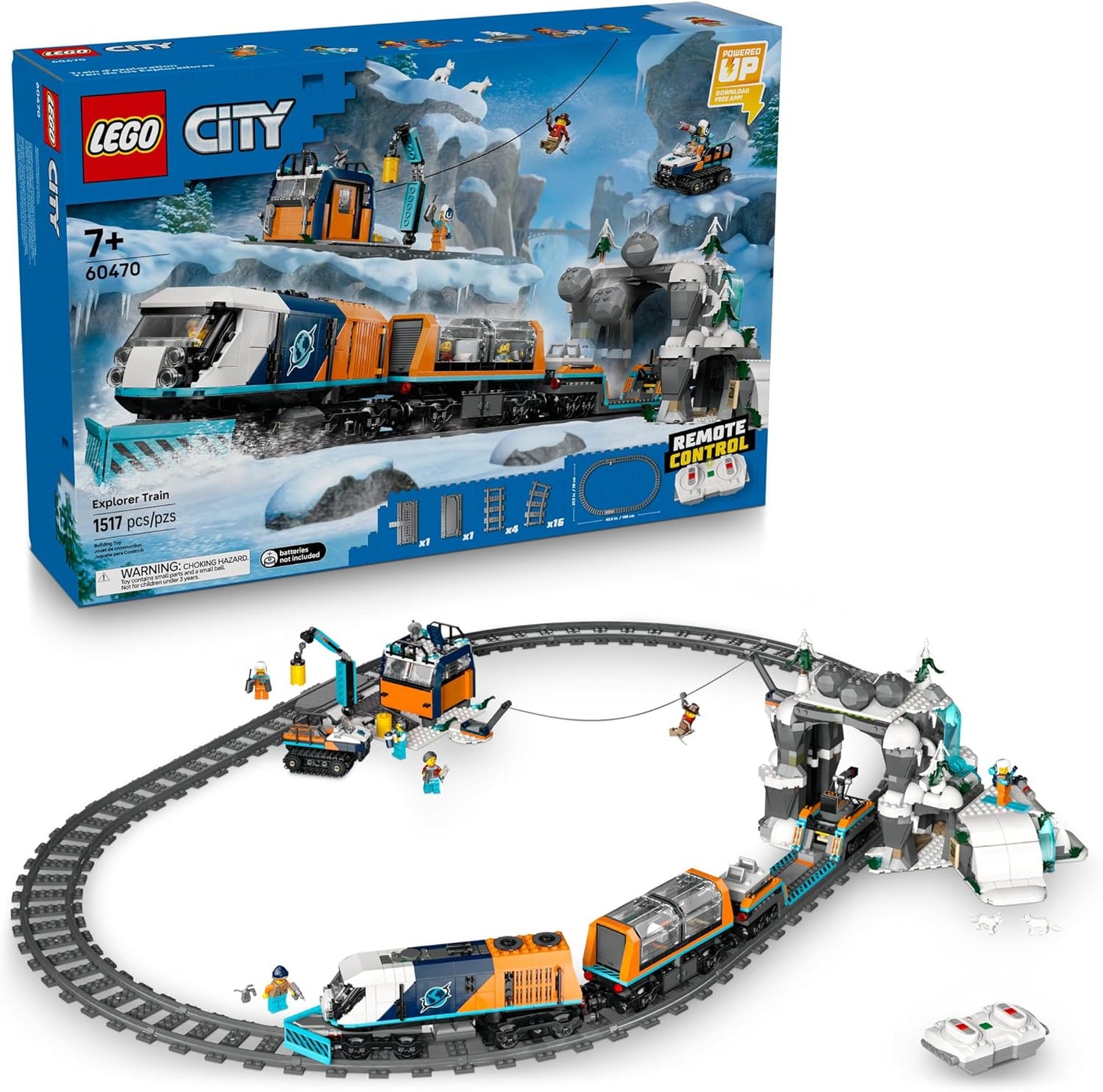 LEGO City Explorers' Arctic Polar Express Train Set for Kids