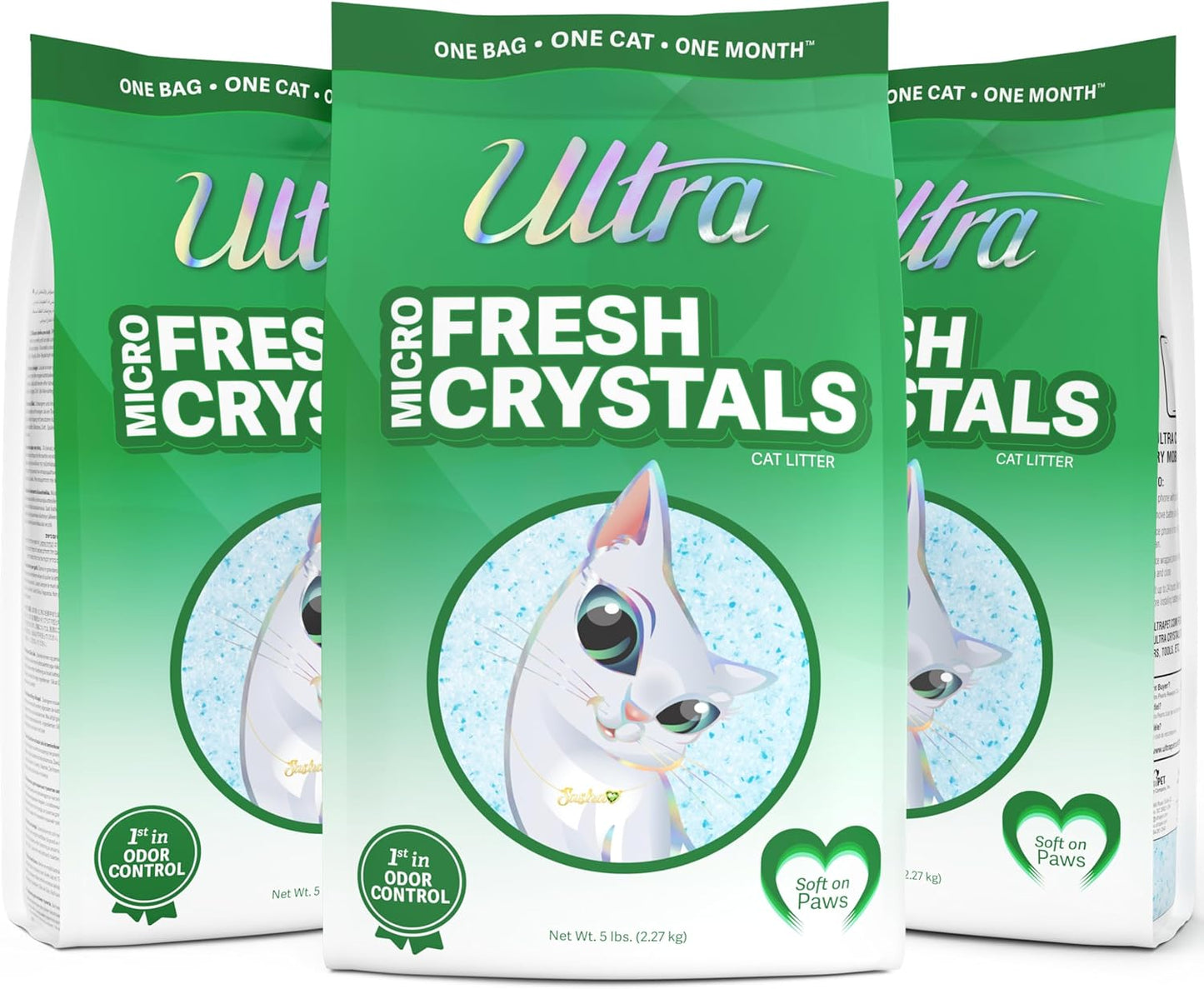 Ultra Fresh Scented Micro Crystals Cat Litter for Odor Control