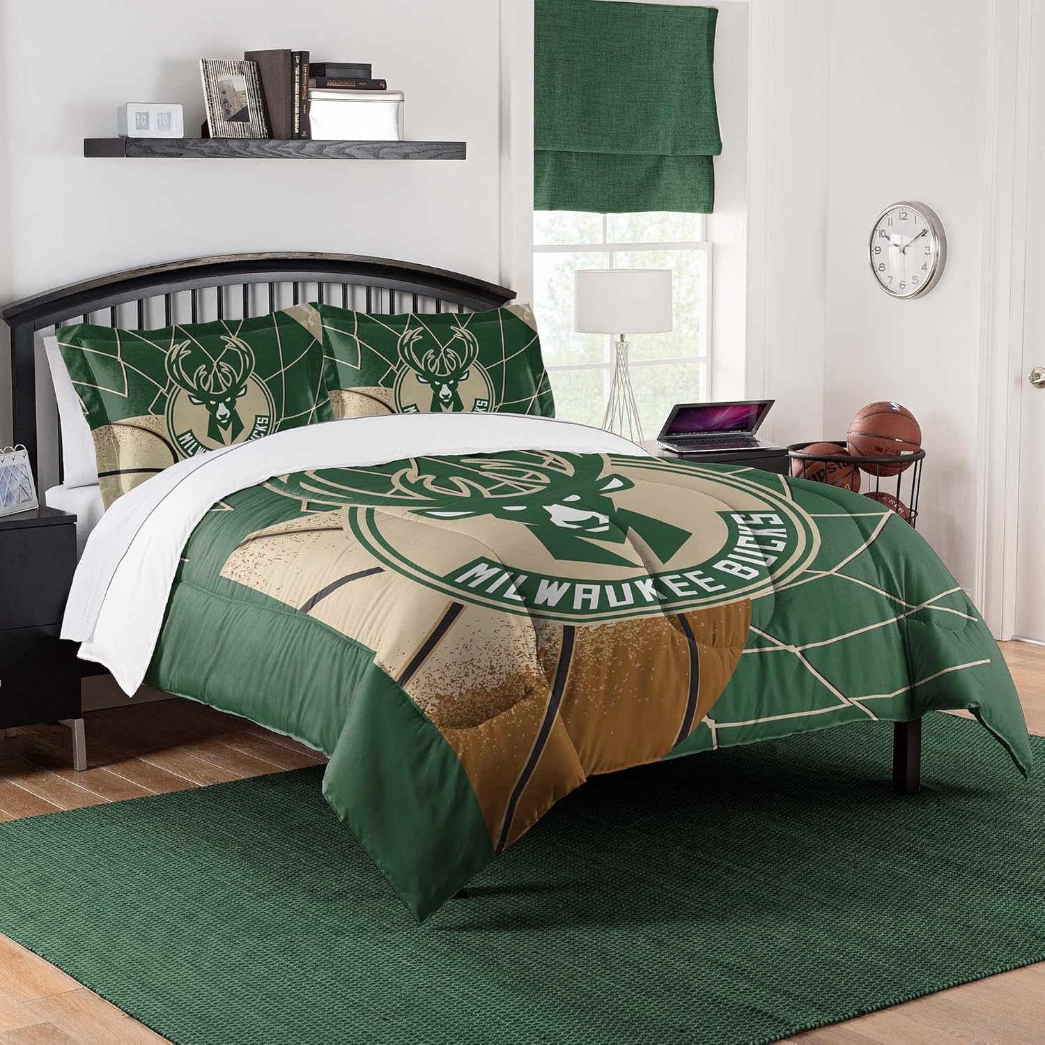 Milwaukee Bucks Officially Licensed Comforter Set for Fans