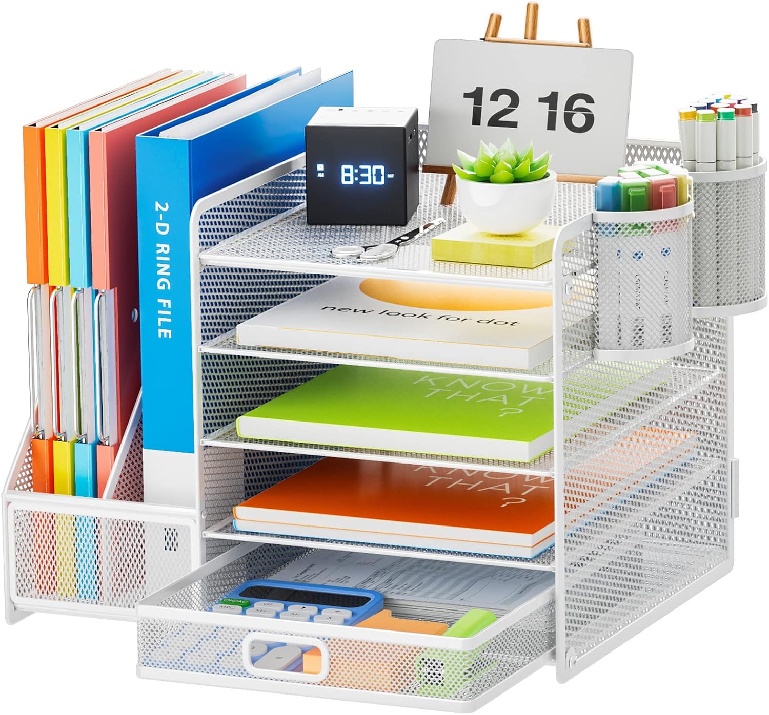 Marbrasse 5-Tier Desk Organiser for Ultimate Office Storage