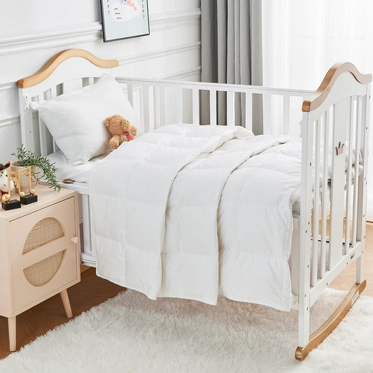 Baby Crib Comforter Lightweight Summer Cooling Goose Down Duvet