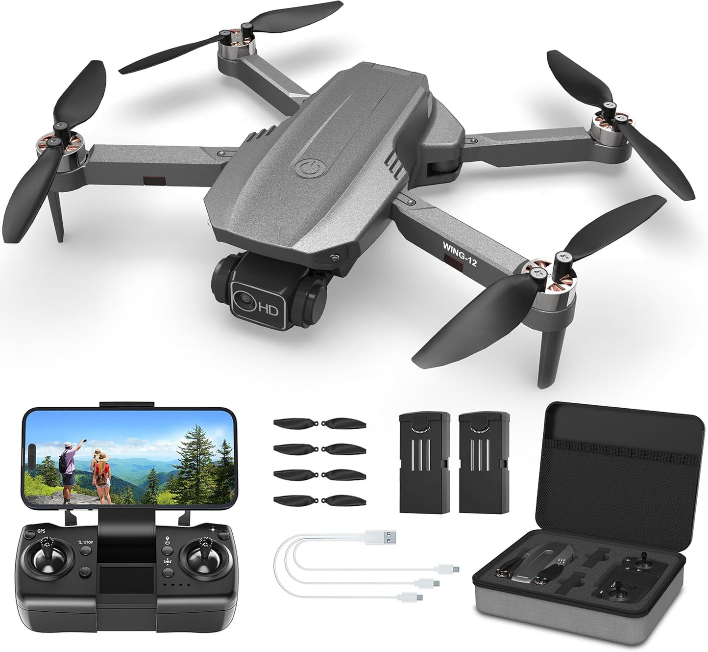 FERIETELF: Lightweight 4K Camera Drone - 50 Mins Flight