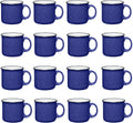 Set of 16 Ceramic Campfire Mugs for Coffee, Tea, and More
