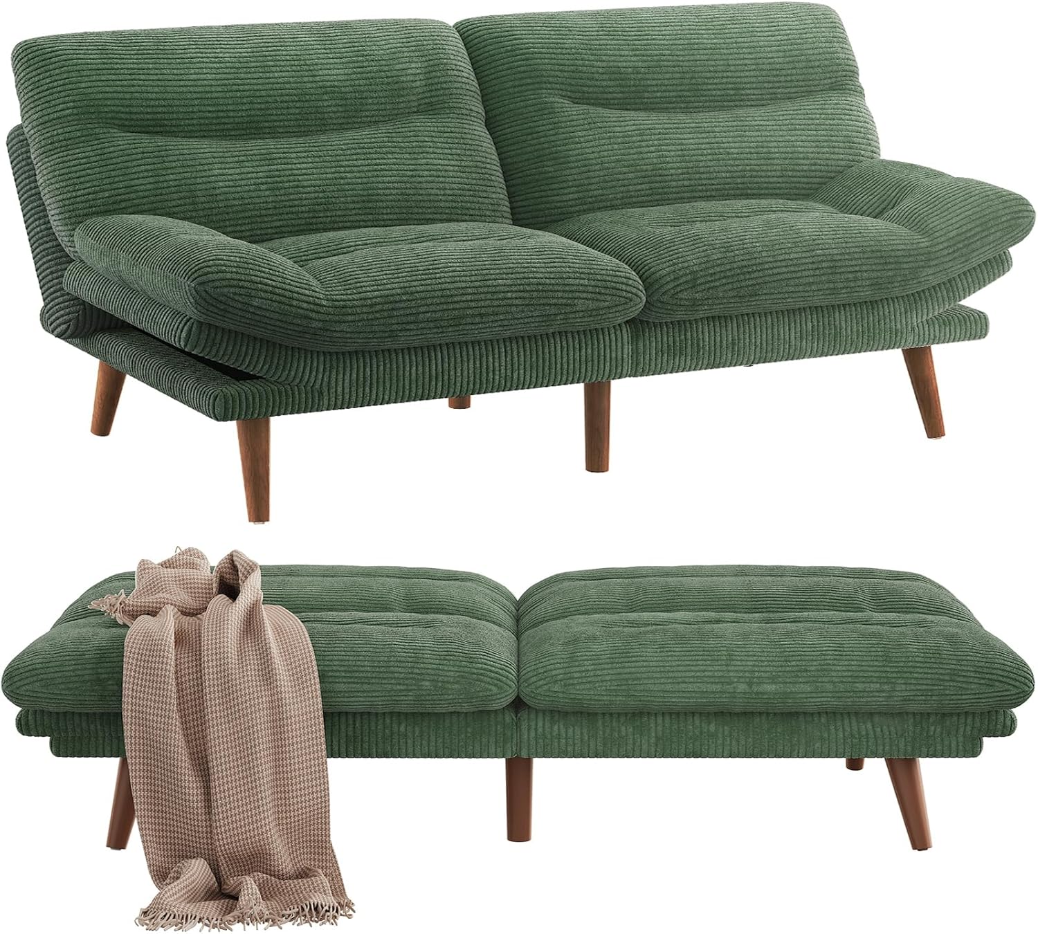 Pipishell Futon Sofa Bed: Stylish Convertible Couch for Small Spaces
